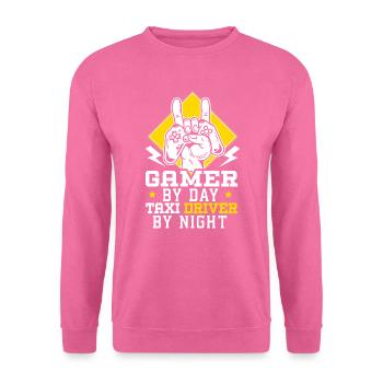 Gamer By Day Taxi Driver By Night Cab Driver - Unisex Sweatshirt - pink - Front