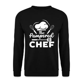 Culinary Gangster Pastry Chef Cooking Culinary - Unisex Sweatshirt - black - Front - Alina (178cm) & Michal (187cm)