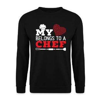 Culinary Gangster Pastry Chef Cooking Culinary - Unisex Sweatshirt - black - Front - Alina (178cm) & Michal (187cm)
