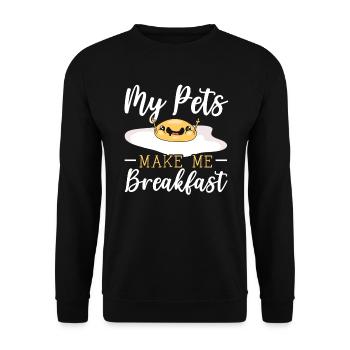 Éleveur de poulet Chuchoteur de poulet Animal de ferme - Sweat-shirt Unisexe - noir - Devant - Alina (178cm) & Michal (187cm)