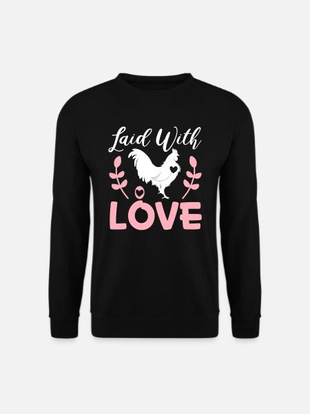 Hühnerzüchter Hühnerflüsterer Nutztier - Unisex Pullover - Schwarz