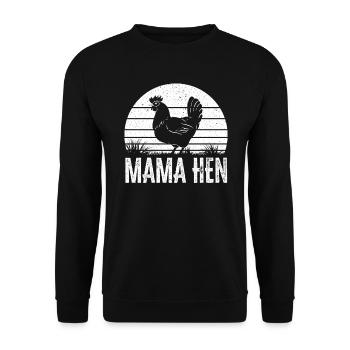Chicken Farmer Chicken Whisperer Farm Animal - Unisex Sweatshirt - black - Front - Alina (178cm) & Michal (187cm)