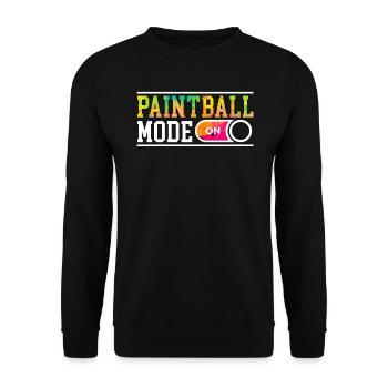 Paintball Mode On Paint Gun Paintball Paintballer - Unisex Sweatshirt - black - Front - Alina (178cm) & Michal (187cm)