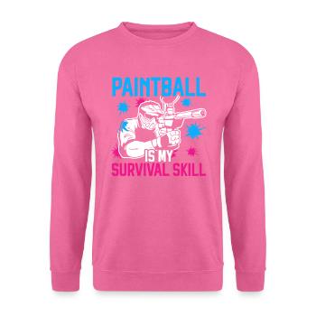 Paintball Paint Gun Paintball Spieler Paintballer - Unisex Pullover - Pink - Vorne