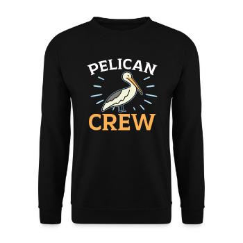 Amoureux des oiseaux Animal volant Ornithologie Pelicans - Sweat-shirt Unisexe - noir - Devant - Alina (178cm) & Michal (187cm)