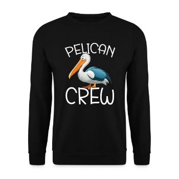 Amoureux des oiseaux Animal volant Ornithologie Pelicans - Sweat-shirt Unisexe - noir - Devant - Alina (178cm) & Michal (187cm)