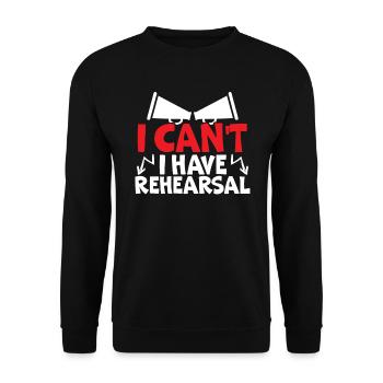 Ich kann nicht haben Probekünstler Schauspielerin Schauspieler - Unisex Pullover - Schwarz - Vorne - Alina (178cm) & Michal (187cm)