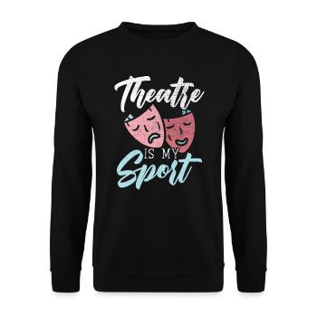 Theaterprobe Darsteller Künstler Schauspielerin Schauspieler - Unisex Pullover - Schwarz - Vorne - Alina (178cm) & Michal (187cm)
