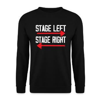 Theaterprobe Darsteller Künstler Schauspielerin Schauspieler - Unisex Pullover - Schwarz - Vorne - Alina (178cm) & Michal (187cm)
