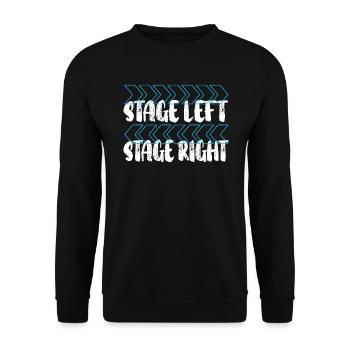 Theaterprobe Darsteller Künstler Schauspielerin Schauspieler - Unisex Pullover - Schwarz - Vorne - Alina (178cm) & Michal (187cm)