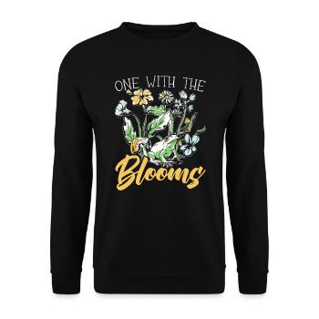 Cottagecore Champignon Esthétique Conservation de la nature - Sweat-shirt Unisexe - noir - Devant - Alina (178cm) & Michal (187cm)