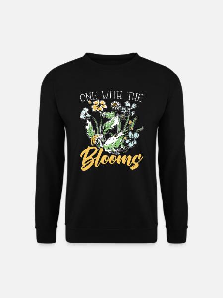 Cottagecore Pilz Ästhetischer Naturschutz - Unisex Pullover - Schwarz