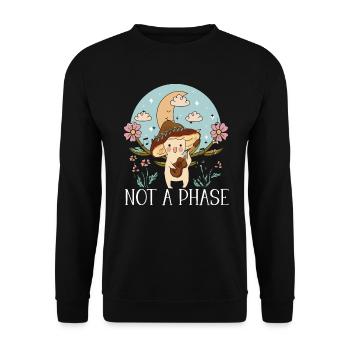 Cottagecore Champignon Esthétique Conservation de la nature - Sweat-shirt Unisexe - noir - Devant - Alina (178cm) & Michal (187cm)