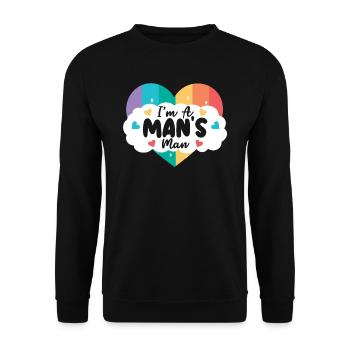 Gay Rights Rainbow Pride Month LGBTQ Gay Pride - Unisex Pullover - Schwarz - Vorne - Alina (178cm) & Michal (187cm)