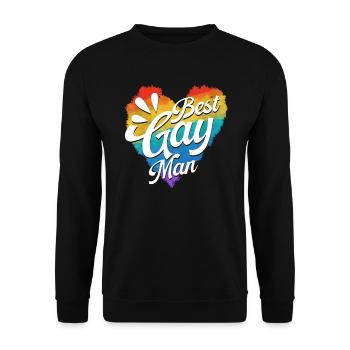 Gay Rights Rainbow Pride Month LGBTQ Gay Pride - Unisex Sweatshirt - black - Front - Alina (178cm) & Michal (187cm)