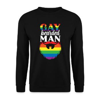 Gay Rights Rainbow Pride Month LGBTQ Gay Pride - Unisex Pullover - Schwarz - Vorne - Alina (178cm) & Michal (187cm)