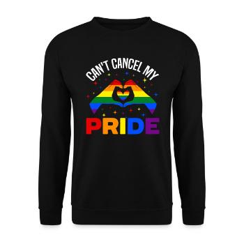 Ich kann meinen Pride Rainbow Month LGBTQ Gay nicht absagen - Unisex Pullover - Schwarz - Vorne - Alina (178cm) & Michal (187cm)