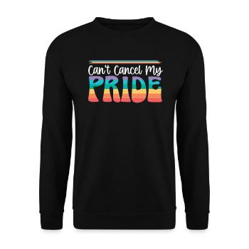 Ich kann meinen Pride Rainbow Month LGBTQ Gay nicht absagen - Unisex Pullover - Schwarz - Vorne - Alina (178cm) & Michal (187cm)