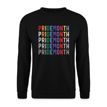 Gay Rights Rainbow Pride Month LGBTQ Pride Parade - Unisex Sweatshirt - black - Front - Alina (178cm) & Michal (187cm)