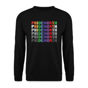 Gay Rights Rainbow Pride Month LGBTQ Pride Parade - Unisex Sweatshirt - black - Front - Alina (178cm) & Michal (187cm)