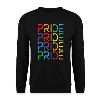 Gay Rights Rainbow Pride Month LGBTQ Pride Parade - Unisex Sweatshirt - black - Front - Alina (178cm) & Michal (187cm)