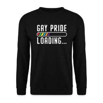 Gay Rights Rainbow Pride Month LGBTQ Pride Parade - Unisex Sweatshirt - black - Front - Alina (178cm) & Michal (187cm)
