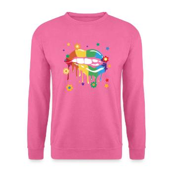 Gay Rights Rainbow Pride LGBTQ Gay Pride Parade - Unisex Pullover - Pink - Vorne