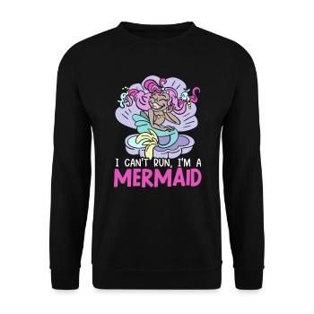 Meerjungfrau Squad Mythos Folklore Unterwasser Aquatisch - Unisex Pullover - Schwarz - Vorne - Alina (178cm) & Michal (187cm)