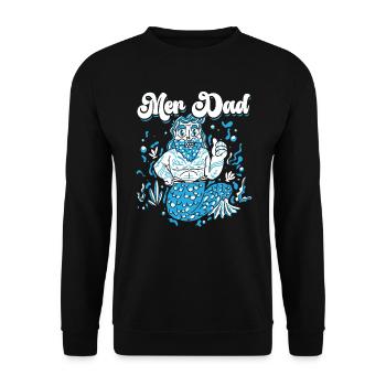 Mermaid Security Meilleur papa de tous les temps Fête des pères Sirène - Sweat-shirt Unisexe - noir - Devant - Alina (178cm) & Michal (187cm)