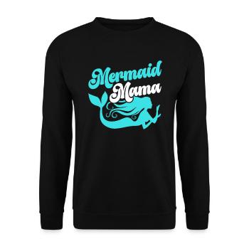 Mermaid Security Meilleure maman de tous les temps Fête des mères Sirène - Sweat-shirt Unisexe - noir - Devant - Alina (178cm) & Michal (187cm)