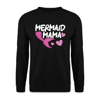 Mermaid Security Meilleure maman de tous les temps Fête des mères Sirène - Sweat-shirt Unisexe - noir - Devant - Alina (178cm) & Michal (187cm)