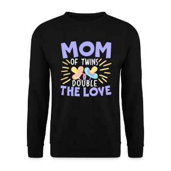 Maternité Maman Meilleure maman de tous les temps Mama Fête des mères - Sweat-shirt Unisexe - noir - Devant - Alina (178cm) & Michal (187cm)