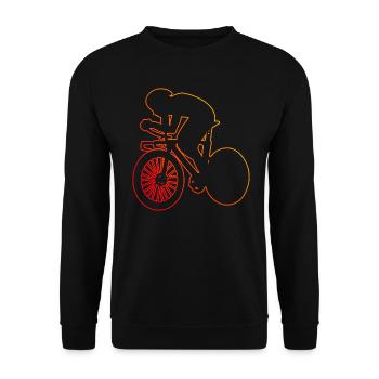 Vélo de route cyclisme sur route cyclisme sur route femmes - Sweat-shirt Unisexe - noir - Devant - Alina (178cm) & Michal (187cm)