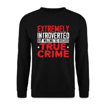 True Crime Podcast Mystery True Crime Documentary - Unisex Sweatshirt - black - Front - Alina (178cm) & Michal (187cm)