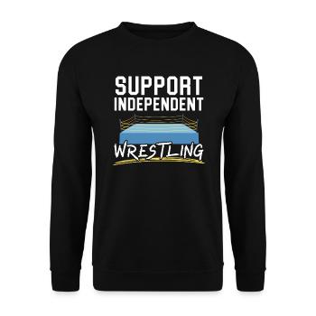 Wrestling Fan Wrestler Wrestle Grappling Wrestling - Unisex Sweatshirt - black - Front - Alina (178cm) & Michal (187cm)