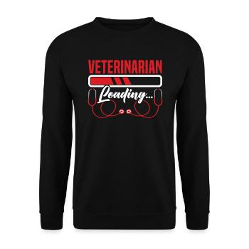 Veterinarian Loading Animal Doctor Veterinary - Unisex Sweatshirt - black - Front - Alina (178cm) & Michal (187cm)
