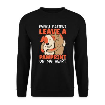 Tierflüsterer, Tierarzt, Tierarzt, Tierarzt - Unisex Pullover - Schwarz - Vorne - Alina (178cm) & Michal (187cm)