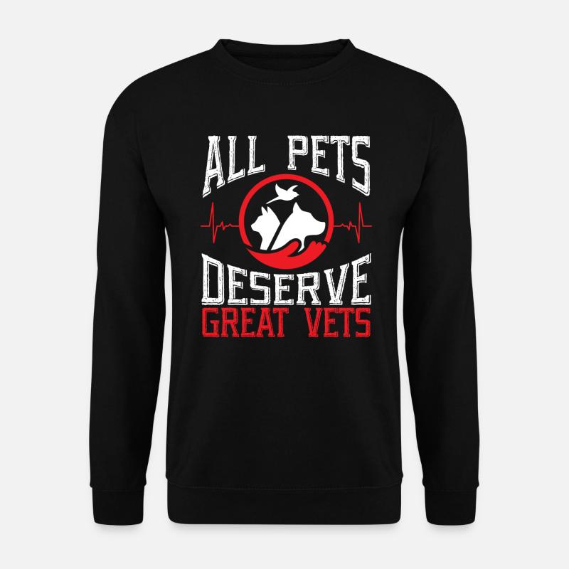 Tierflüsterer, Tierarzt, Tierarzt, Tierarzt - Unisex Pullover - Schwarz