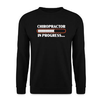 Chiropraktik Wirbelsäule Chirurg Knochen Chiropraktiker - Unisex Pullover - Schwarz - Vorne - Alina (178cm) & Michal (187cm)