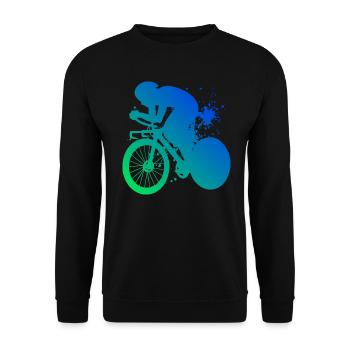 Cycliste sur route Hommes Vélo de route Vélo de route Vélo de route - Sweat-shirt Unisexe - noir - Devant - Alina (178cm) & Michal (187cm)