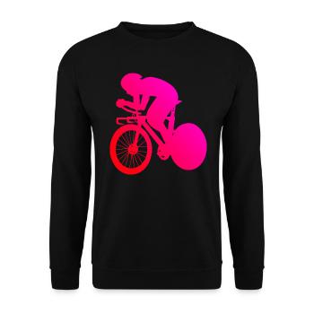 Vélo de route Cycliste de route Femmes Vélo de route Hommes - Sweat-shirt Unisexe - noir - Devant - Alina (178cm) & Michal (187cm)