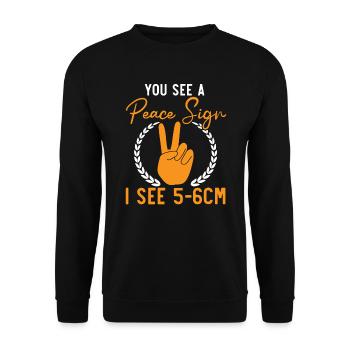 Midwifery Profession Newborn Childbirth Midwife - Unisex Sweatshirt - black - Front - Alina (178cm) & Michal (187cm)