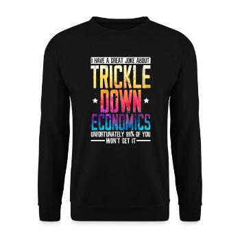 Économiste Professeur d’économie Profession Économie - Sweat-shirt Unisexe - noir - Devant - Alina (178cm) & Michal (187cm)