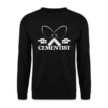 Cement Mixer Truck Driver Job Construction Worker - Unisex Sweatshirt - black - Front - Alina (178cm) & Michal (187cm)