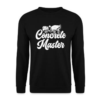 Cement Mixer Truck Driver Job Construction Worker - Unisex Sweatshirt - black - Front - Alina (178cm) & Michal (187cm)