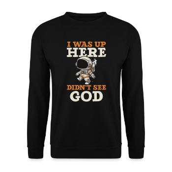 Atheismus Anti-Religion Agnostiker Freidenker Atheist - Unisex Pullover - Schwarz - Vorne - Alina (178cm) & Michal (187cm)