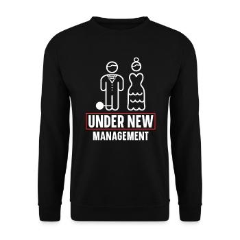 Braut und Bräutigam Hochzeitstag Hochzeit Frisch Verheiratet - Unisex Pullover - Schwarz - Vorne - Alina (178cm) & Michal (187cm)