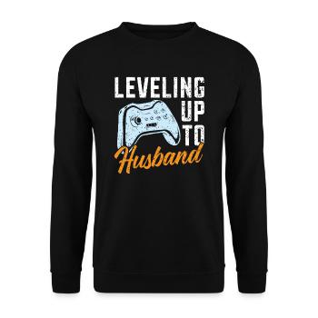 Braut und Bräutigam Hochzeitstag Hochzeit Frisch Verheiratet - Unisex Pullover - Schwarz - Vorne - Alina (178cm) & Michal (187cm)