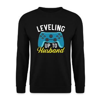 Braut und Bräutigam Hochzeitstag Hochzeit Frisch Verheiratet - Unisex Pullover - Schwarz - Vorne - Alina (178cm) & Michal (187cm)