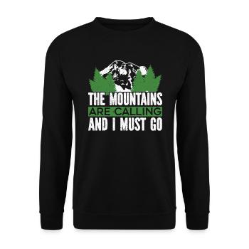 Randonnée Montagnes Escalade Randonneur Trek J’adore la randonnée - Sweat-shirt Unisexe - noir - Devant - Alina (178cm) & Michal (187cm)